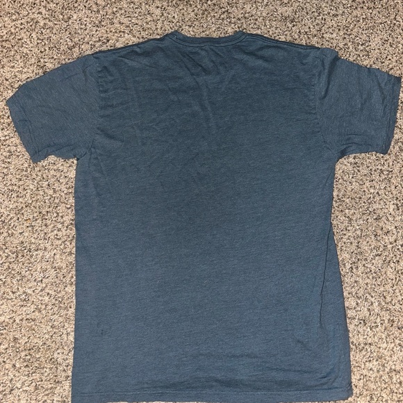 Blue Graphic Tee with Mug Design - Picture 4 of 6